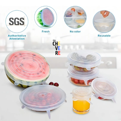 6 TAPAS AJUSTABLES DE SILICONA (SELLADORAS)